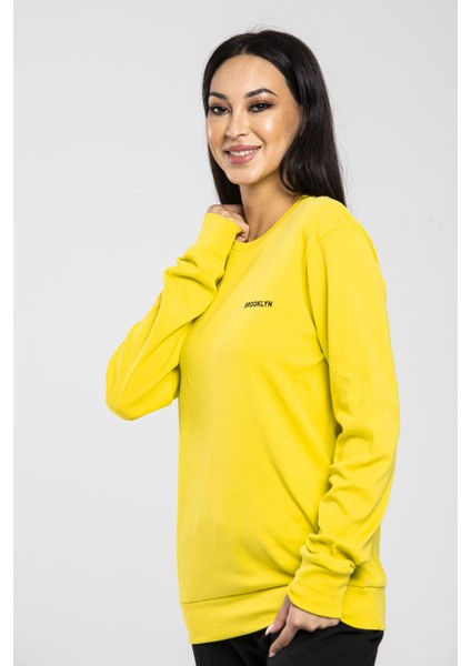 Kadın Bisiklet Yaka Sweatshirt