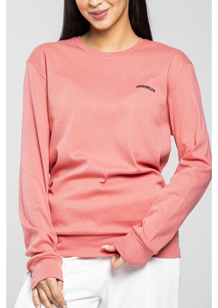 Kadın Bisiklet Yaka Sweatshirt