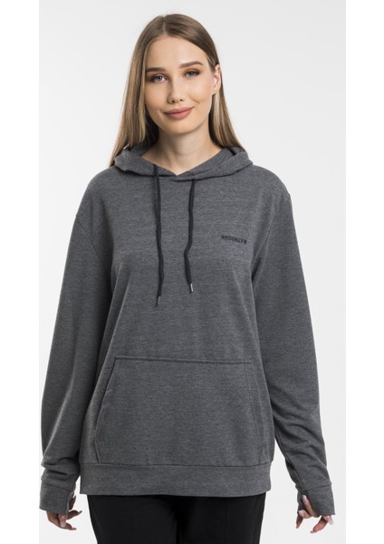 Baskılı KapüşonluKanguru Cepli Sweatshirt