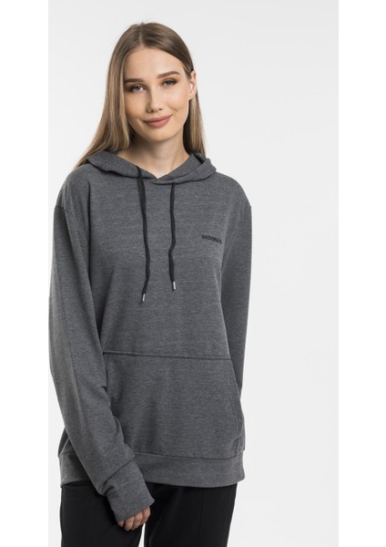 Baskılı KapüşonluKanguru Cepli Sweatshirt