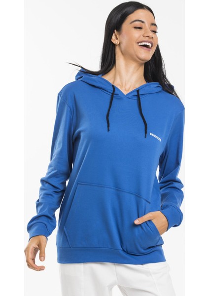 Baskılı KapüşonluKanguru Cepli Sweatshirt