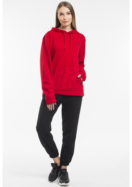 Baskılı KapüşonluKanguru Cepli Sweatshirt