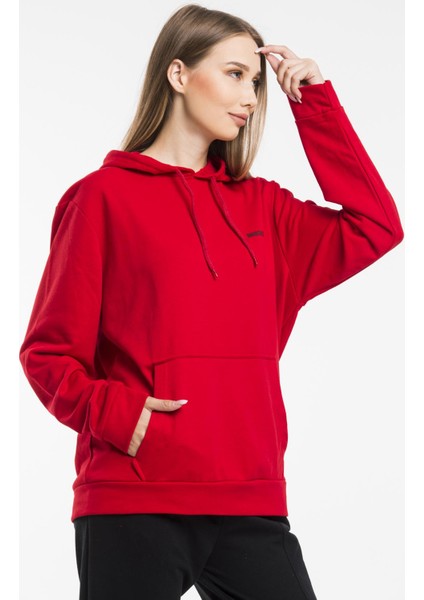 Baskılı KapüşonluKanguru Cepli Sweatshirt