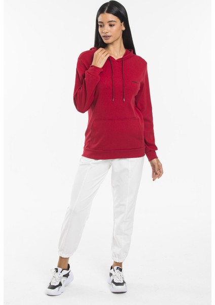 Baskılı KapüşonluKanguru Cepli Sweatshirt