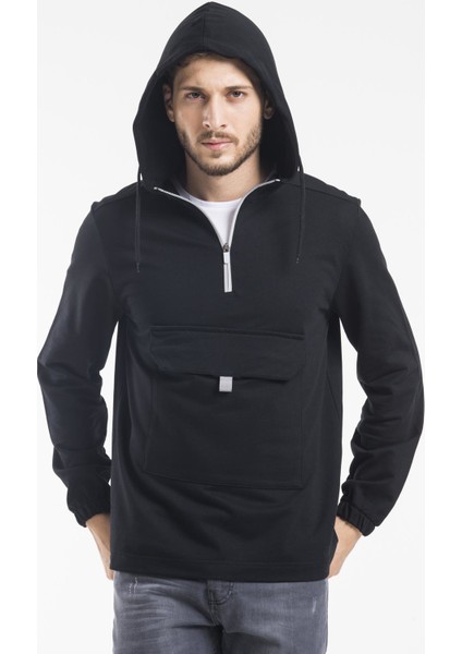 Erkek Yarım Fermuarlı Sweat