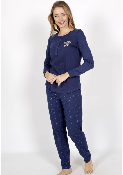 Pamuklu Uzun Kol Pijama Takım