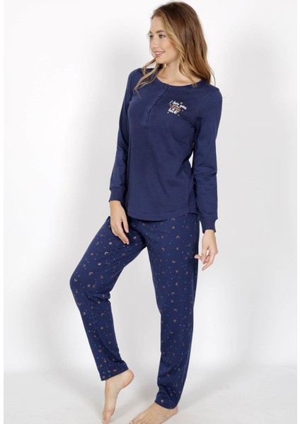 Pamuklu Uzun Kol Pijama Takım