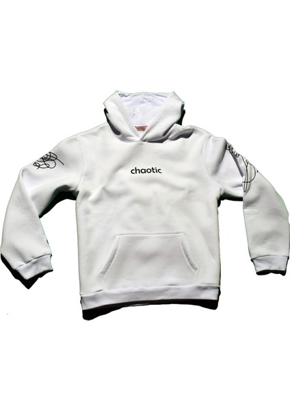 Chaotic Sweat Beyaz Oversize / Büyük Beden Unisex