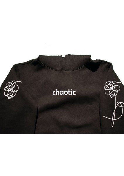 Chaotic Siyah Oversize Sweat Unisex Büyük Beden