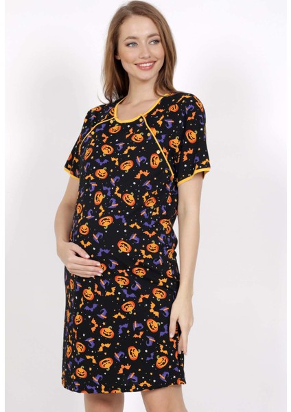 Örme Çift Patlı Pamuk Hamile Gecelik fiyatları