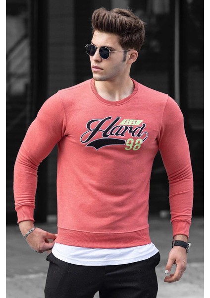 Baskılı Pudra Sweatshirt 4375