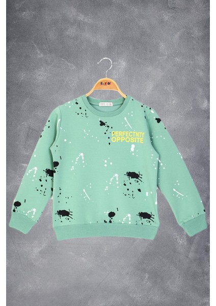 Erkek Çocuk Baskılı Sweatshirt