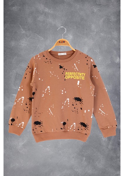 Erkek Çocuk Baskılı Sweatshirt