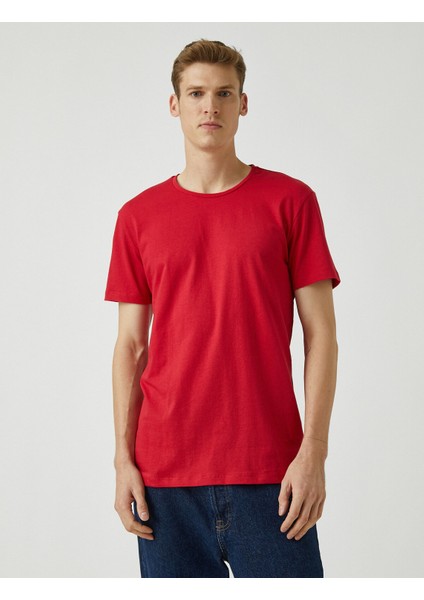 Erkek Basic Kısa Kollu Bisiklet Yaka T-Shirt modelleri