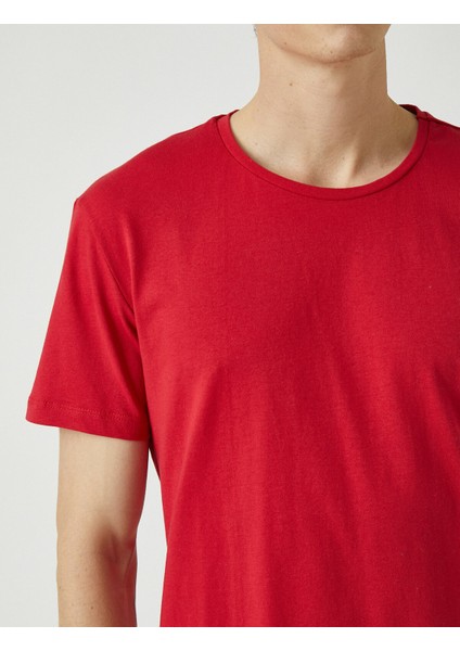 Erkek Basic Kısa Kollu Bisiklet Yaka T-Shirt indirimleri