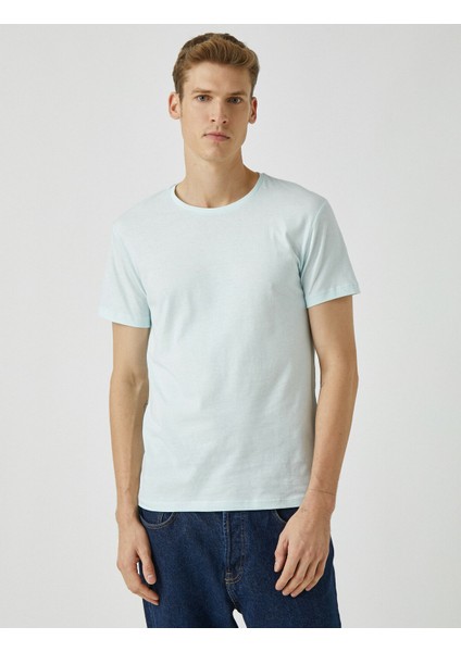 Erkek Basic Kısa Kollu Bisiklet Yaka T-Shirt modelleri