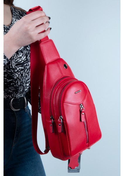 4270 %100 Hakiki Deri Erkek Body Bag Çanta