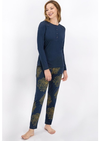 923 Jasmine Mat Kadın Pijama Takımı