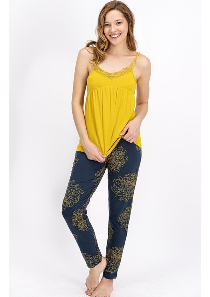 924 Jasmine Safran Kadın 3'lü Pijama Takımı