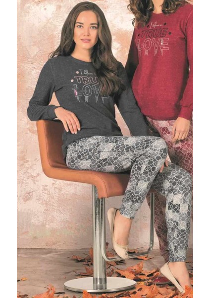 2217 Kadın Uzun Kollu Pijama Takımı