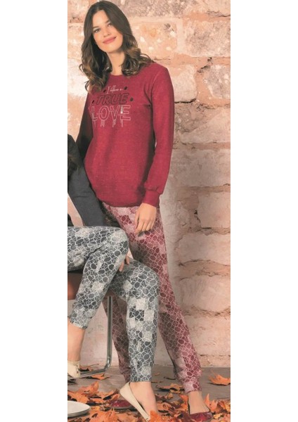 2217 Kadın Uzun Kollu Pijama Takımı