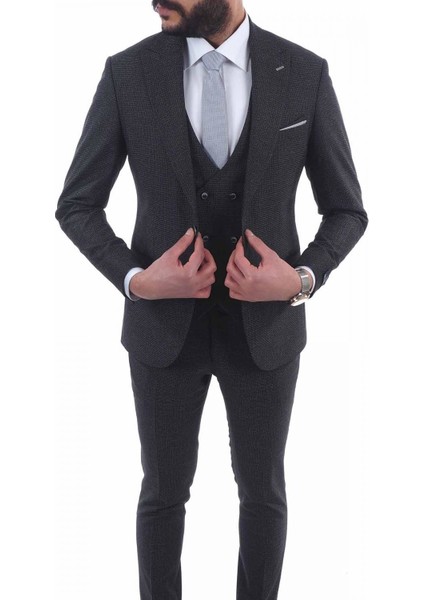 Slimfit Yelekli Drop 6 Takım