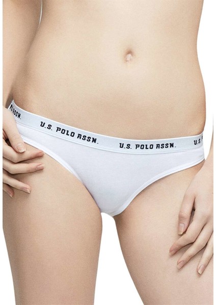 U.S. Polo Assn. Kadın Lacivert - Fuşya - Beyaz 3 Lü Slip