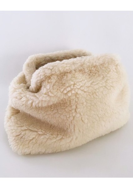 Kadın Peluş Teddy Clutch Çanta