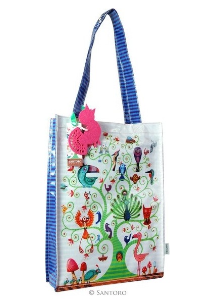 Gorjuss Eclectic Coated Shopper Bag - Tree Of Life