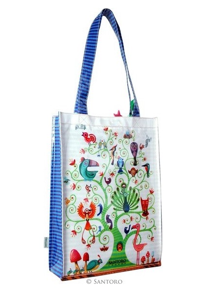 Gorjuss Eclectic Coated Shopper Bag - Tree Of Life