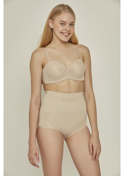 C17024 Yüksek Bel Slip Korse Ten