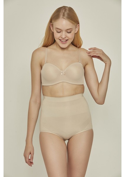 C17024 Yüksek Bel Slip Korse Ten