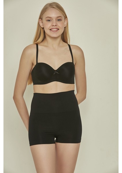 C12022 Toparlayıcı Double Boxer Korse Siyah