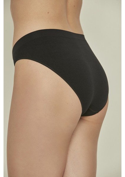 C13001 Dikişsiz Slip Külot Siyah modelleri