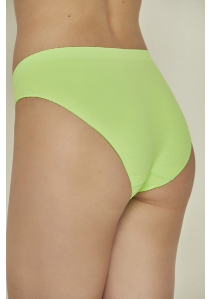 C13001 Dikişsiz Slip Külot Yeşil Neon modelleri
