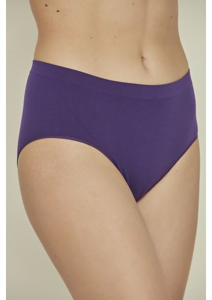 C13002 Dikişsiz Boxer Mor