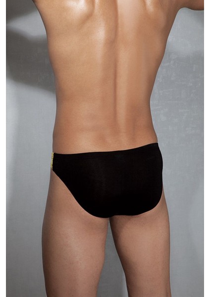 Siyah - Sarı Erkek Slip 1099