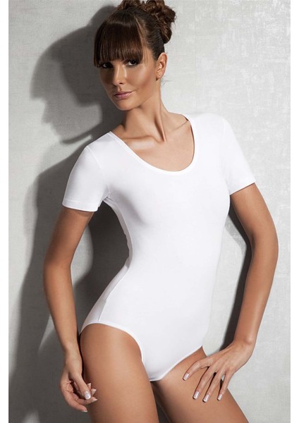 Beyaz Kadın Body 12301