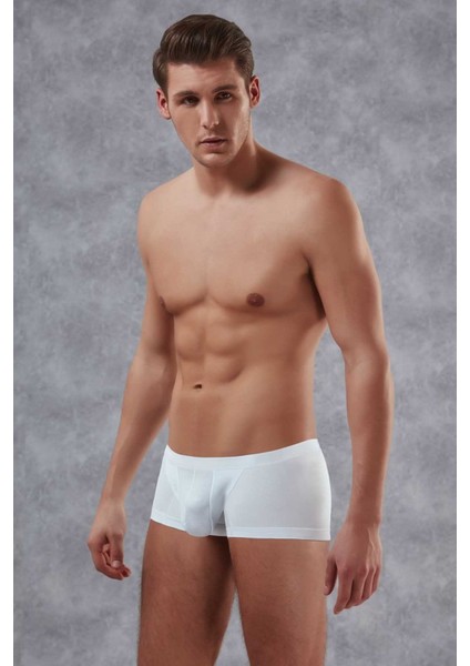 1750 ERKEK MİNİ PAÇA BEYAZ BOXER