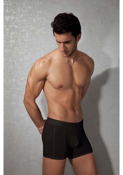 1755 ERKEK MODAL SİYAH BOXER