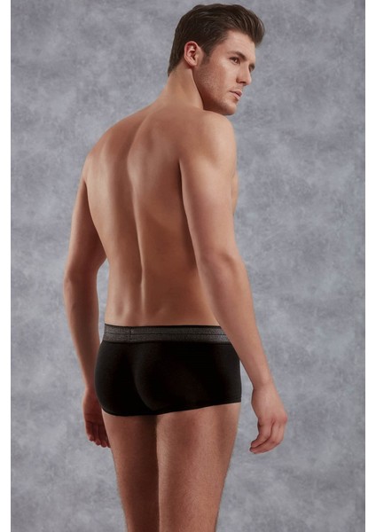 1774 ERKEK MİNİ PAÇA KOT DESEN SİYAH BOXER fiyatları