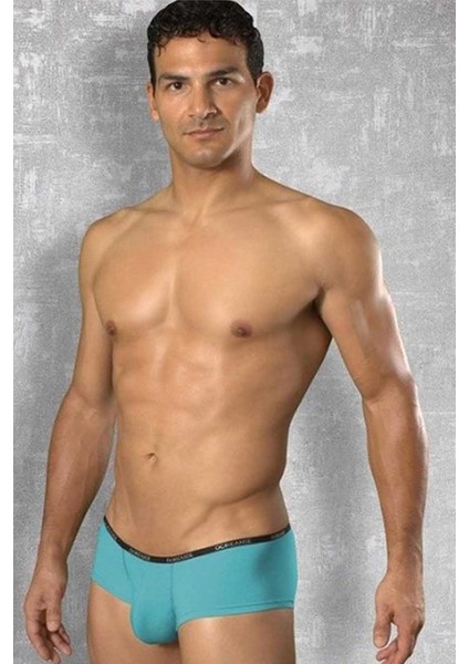 1781 ERKEK MODAL MİNİ PAÇA İNCE BEL BANTLI TURKUAZ BOXER modelleri