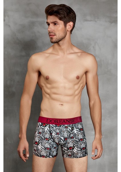 1812 ERKEK MODAL ÇOK RENKLİ BASKILI BOXER
