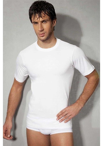 Beyaz Erkek T-Shirt 2505