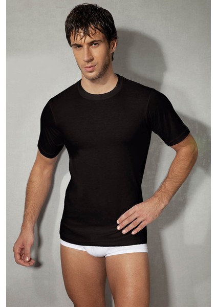 Siyah Erkek T-Shirt 2505