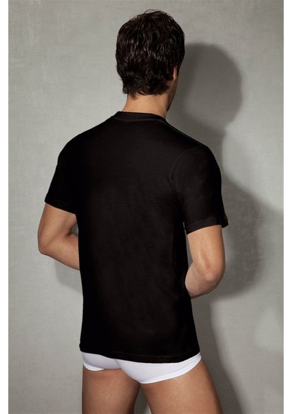 Siyah Erkek T-Shirt 2505