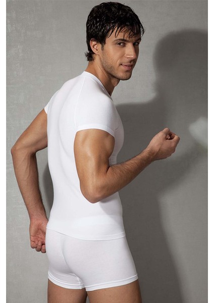 Beyaz Erkek T-Shirt 2535