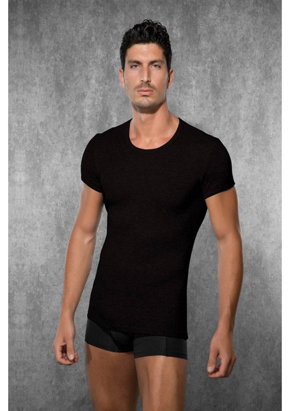 Siyah Erkek T-Shirt 2545