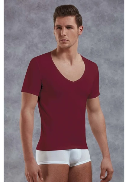 Bordo Erkek T-Shirt 2820