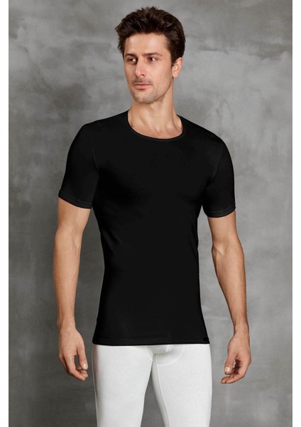 Siyah Erkek T-Shirt 2875